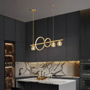 Modern gold decorbites crystal chandelier dining room pendant light