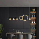 Modern gold decorbites crystal chandelier dining room pendant light