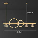 Modern gold decorbites crystal chandelier dining room pendant light
