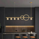Modern gold decorbites crystal chandelier dining room pendant light