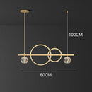 Modern gold decorbites crystal chandelier dining room pendant light