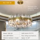 Modern gold decorbites crystal chandelier for living room