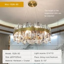 Modern gold decorbites crystal chandelier for living room