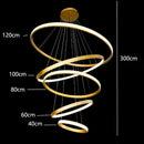 Modern gold decorbites crystal chandelier staircase living room light