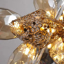 Modern gold decorbites crystal duplex chandelier living room light