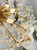 Modern gold decorbites crystal flower chandelier for living room