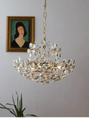Modern gold decorbites crystal flower chandelier for living room