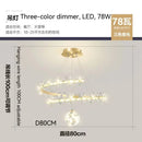 Modern gold decorbites crystal flower chandelier living room light