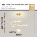 Modern gold decorbites crystal flower chandelier living room light