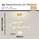 Modern gold decorbites crystal flower chandelier living room light