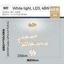 Modern gold decorbites crystal flower chandelier living room light