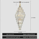 Modern gold decorbites crystal large chandelier staircase pendant light