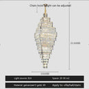 Modern gold decorbites crystal large chandelier staircase pendant light