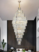 Modern gold decorbites crystal large chandelier staircase pendant light