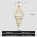 Modern gold decorbites crystal large chandelier staircase pendant light