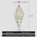 Modern gold decorbites crystal large chandelier staircase pendant light