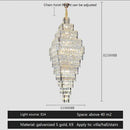 Modern gold decorbites crystal large chandelier staircase pendant light