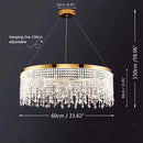 Modern gold decorbites crystal led ceiling chandelier dining room