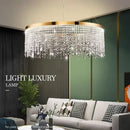 Modern gold decorbites crystal led ceiling chandelier dining room