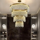 Modern gold decorbites crystal led ceiling chandelier dining room