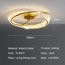 Modern gold decorbites crystal led ceiling light dining room