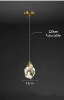 Modern gold decorbites crystal led ceiling light living room