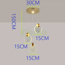 Modern gold decorbites crystal led chandelier bedroom pendant light