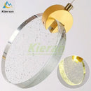 Modern gold decorbites crystal led chandelier bedroom pendant light