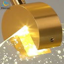 Modern gold decorbites crystal led chandelier bedroom pendant light