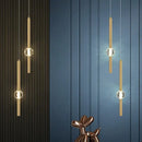 Modern gold decorbites crystal led chandelier bedroom pendant light