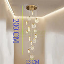 Modern gold decorbites crystal led chandelier bedroom pendant light