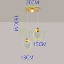 Modern gold decorbites crystal led chandelier bedroom pendant light