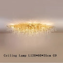 Modern gold decorbites crystal led chandelier dining room light
