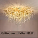 Modern gold decorbites crystal led chandelier dining room light