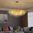 Modern gold decorbites crystal led chandelier dining room light