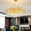 Modern gold decorbites crystal led chandelier dining room light