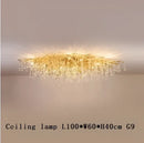 Modern gold decorbites crystal led chandelier dining room light