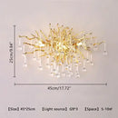 Modern gold decorbites crystal led chandelier dining room light