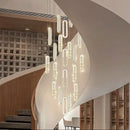 Modern gold decorbites crystal led chandelier for living room staircase