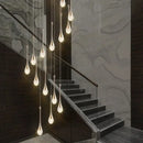 Modern gold decorbites crystal led chandelier staircase hanging light