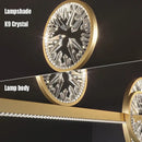Modern gold decorbites crystal pendant chandelier dining room lighting