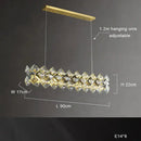Modern gold decorbites crystal round chandelier dining room light
