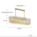 Modern gold decorbites crystal round chandelier living room light
