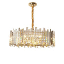 Modern gold decorbites crystal round chandelier living room light