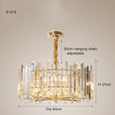 Modern gold decorbites crystal round chandelier living room light
