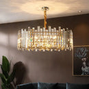 Modern gold decorbites crystal round chandelier living room light