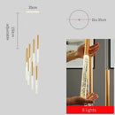 Modern gold decorbites crystal staircase chandelier living room light