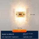 Modern gold decorbites crystal wall lamp bedroom luxury sconce