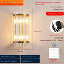 Modern gold decorbites crystal wall lamp bedroom luxury sconce
