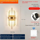 Modern gold decorbites crystal wall lamp bedroom luxury sconce